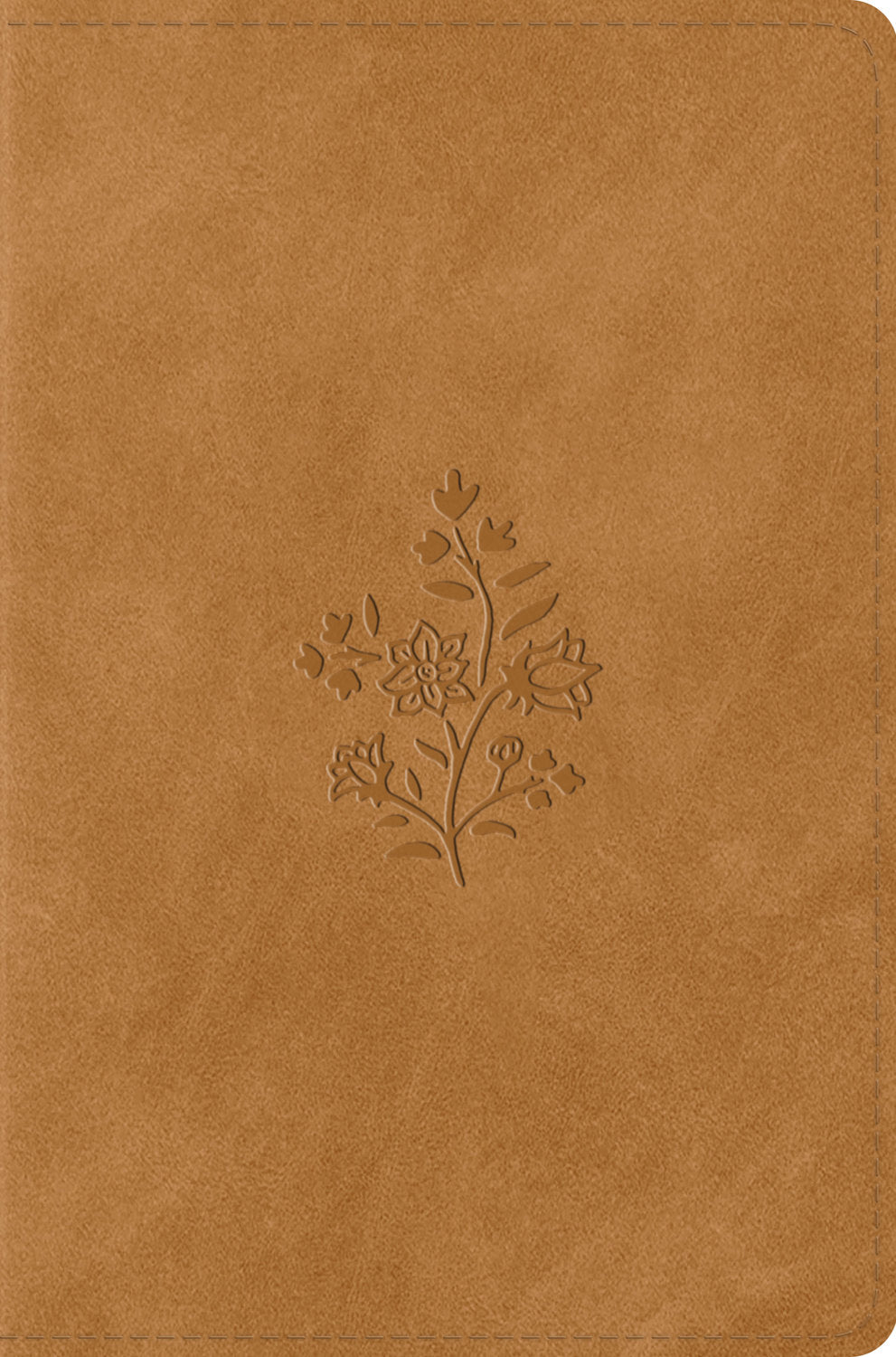 ESV Compact Bible (Trutone, Nubuck Caramel, Wildflower Design) front cover (8251961934024)