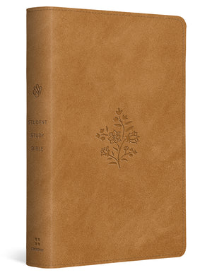 ESV Student Study Bible (Trutone, Nubuck Caramel, Wildflower Design) cover image (8252158804168)