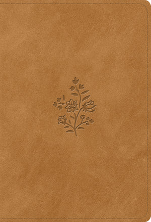 ESV Student Study Bible (Trutone, Nubuck Caramel, Wildflower Design) front cover (8252158804168)