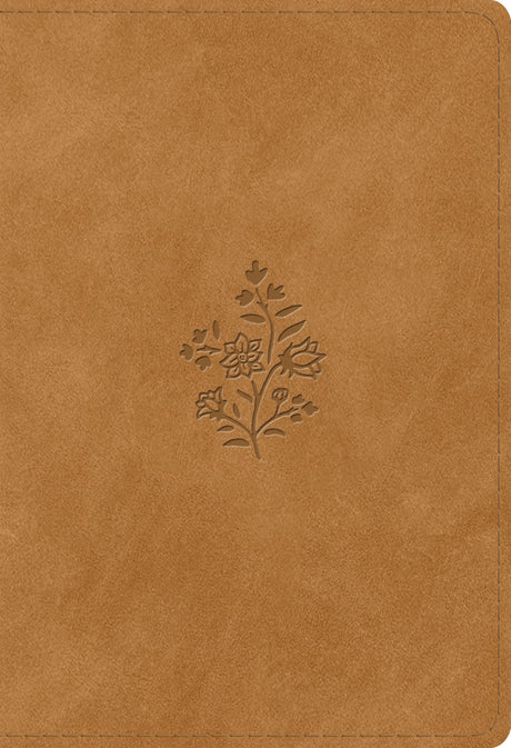 ESV Student Study Bible (Trutone, Nubuck Caramel, Wildflower Design) front cover (8252158804168)