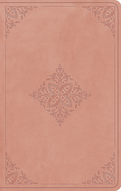 ESV Large Print Value Thinline Bible (Trutone, Blush Rose, Fleur-De-Lis Design) front cover (8251950760136)