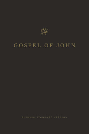 ESV Gospel of John (Paperback, Black) front cover (8252142977224)