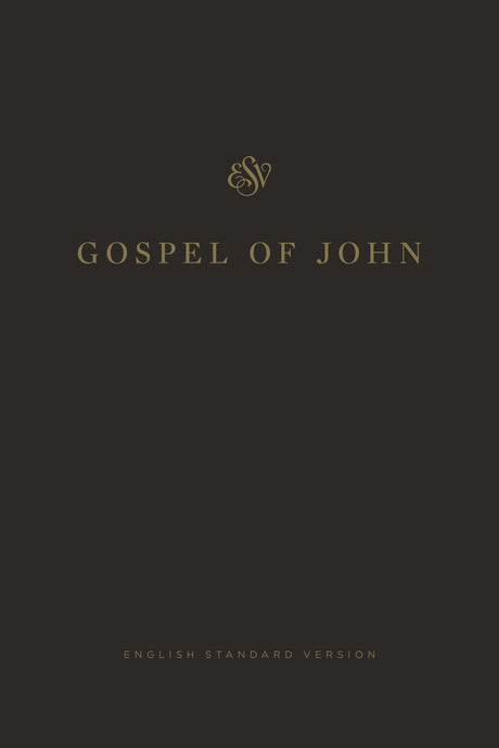 ESV Gospel of John (Paperback, Black) front cover (8252142977224)