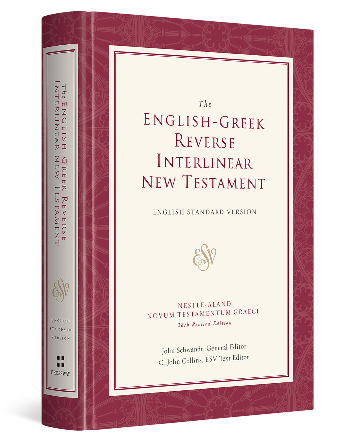 The ESV English-Greek Reverse Interlinear New Testament: English Standard Version cover shown at an angle