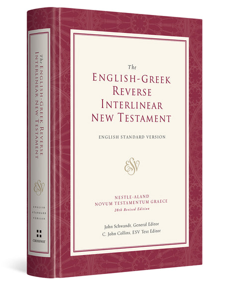 The ESV English-Greek Reverse Interlinear New Testament: English Standard Version cover shown at an angle