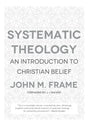 Book cover of 'Systematic Theology' by John M. Frame with geometric design on a white background.

