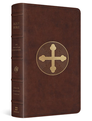 ESV Bible with Creeds and Confessions (Trutone, Brown, Cross Trefoil Design) cover image (8251958886600)