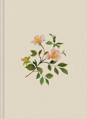 ESV Single Column Journaling Bible (Cloth Over Board, Rosehip Design) front cover (8252138848456)