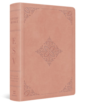 ESV Study Bible, Personal Size (Trutone, Blush Rose, Fleur-De-Lis Design) cover image (8252143337672)