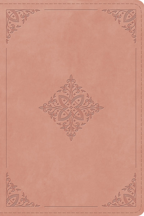 ESV Study Bible, Personal Size (Trutone, Blush Rose, Fleur-De-Lis Design) front cover (8252143337672)