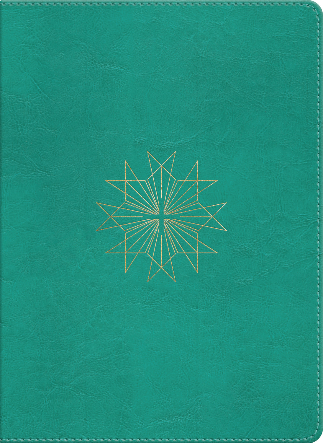 ESV Single Column Journaling Bible (Trutone, Teal, Resplendent Cross Design) front cover (8206144536776)