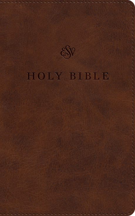 ESV Premium Church Bible, Large Print (Trutone, Brown) front cover (8252145533128)