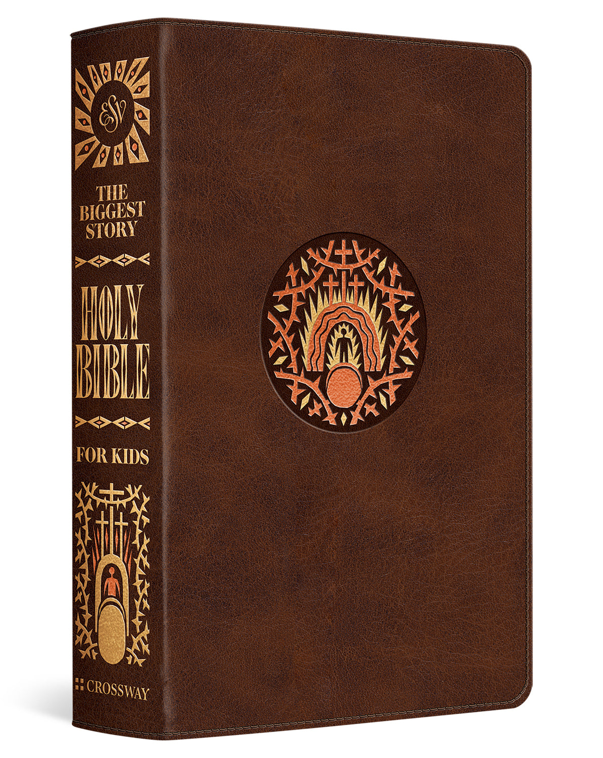 ESV the Biggest Story Holy Bible for Kids (Trutone, Brown, Living Hope Design, Thumb Indexed) cover image (8238933835976)