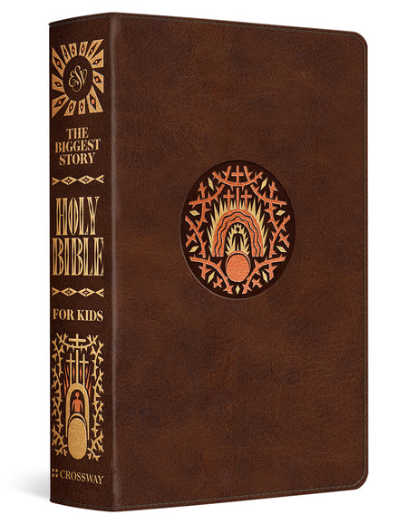 ESV the Biggest Story Holy Bible for Kids (Trutone, Brown, Living Hope Design, Thumb Indexed) cover image (8238933835976)