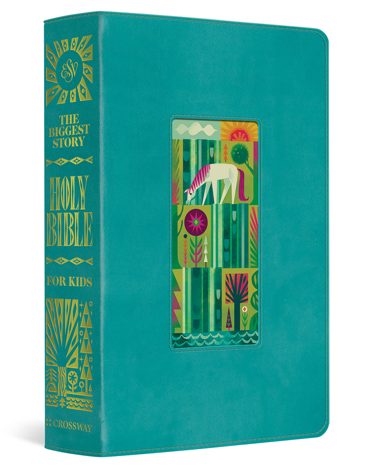 ESV The Biggest Story Holy Bible for Kids (Trutone, Teal, Waterfall Design) cover image (8238933606600)