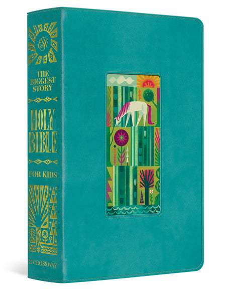 ESV The Biggest Story Holy Bible for Kids (Trutone, Teal, Waterfall Design) cover image (8238933606600)