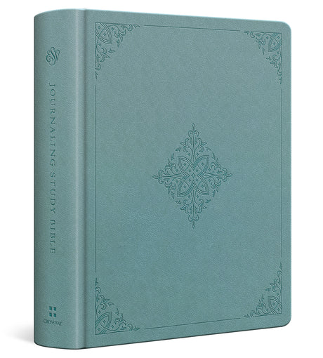 ESV Journaling Study Bible (Trutone Over Board, Paris Sky, Fleur-De-Lis Design) cover image (8251944632520)
