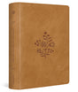 ESV Single Column Journaling Bible, Large Print (Trutone, Nubuck Caramel, Wildflower Design) cover image (8251953512648)