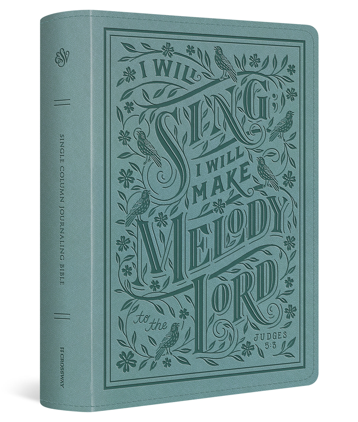 ESV Single Column Journaling Bible, Large Print (Trutone, Paris Sky, Judges 5:3 Design) cover image (8252155396296)