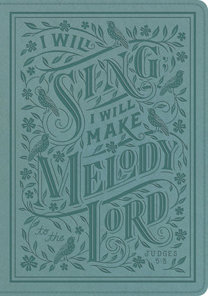 ESV Single Column Journaling Bible, Large Print (Trutone, Paris Sky, Judges 5:3 Design) front cover (8252155396296)