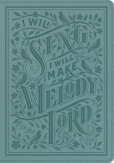 ESV Single Column Journaling Bible, Large Print (Trutone, Paris Sky, Judges 5:3 Design) front cover (8252155396296)