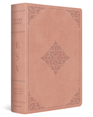 ESV Study Bible (Trutone, Blush Rose, Fleur-De-Lis Design) cover image (8251962654920)