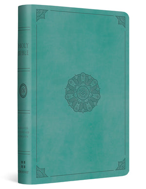 ESV Value Compact Bible (Trutone, Turquoise, Emblem Design) cover image (8252159688904)