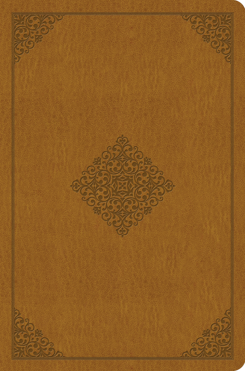 ESV Value Compact Bible (Trutone, Goldenrod, Ornament Design) front cover (8252134359240)