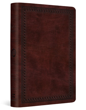 ESV Value Compact Bible (Trutone, Mahogany, Border Design) cover image (8252147368136)