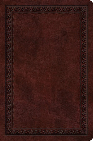 ESV Value Compact Bible (Trutone, Mahogany, Border Design) front cover (8252147368136)