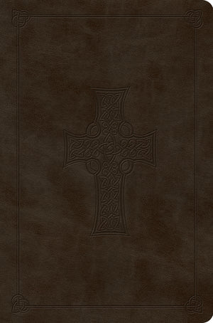 ESV Value Compact Bible (Trutone, Olive, Celtic Cross Design) front cover (8251966554312)
