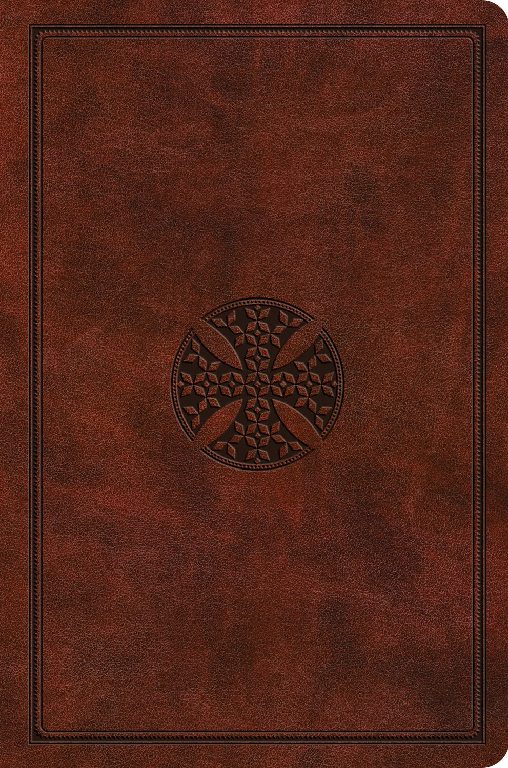 ESV Value Compact Bible (Trutone, Chestnut, Mosaic Cross Design) front cover (8252157788360)