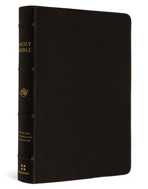 ESV Large Print Compact Bible, Red Letter (Buffalo Leather, Deep Brown) cover image (8252160180424)