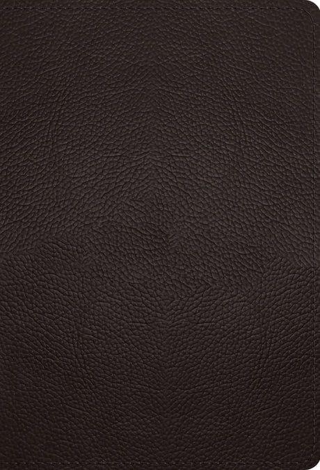ESV Large Print Compact Bible, Red Letter (Buffalo Leather, Deep Brown) front cover (8252160180424)