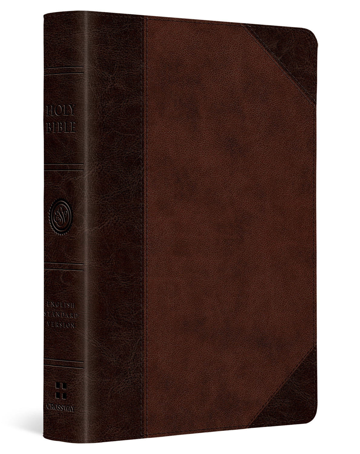 ESV Large Print Compact Bible, Red Letter (Trutone, Brown/Walnut, Portfolio Design) cover image (8251957903560)