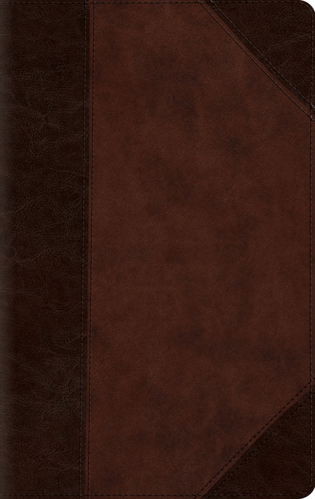 ESV Large Print Compact Bible, Red Letter (Trutone, Brown/Walnut, Portfolio Design) front cover (8251957903560)