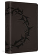 ESV Large Print Compact Bible, Red Letter (Trutone, Charcoal, Crown Design) cover image (8252159033544)