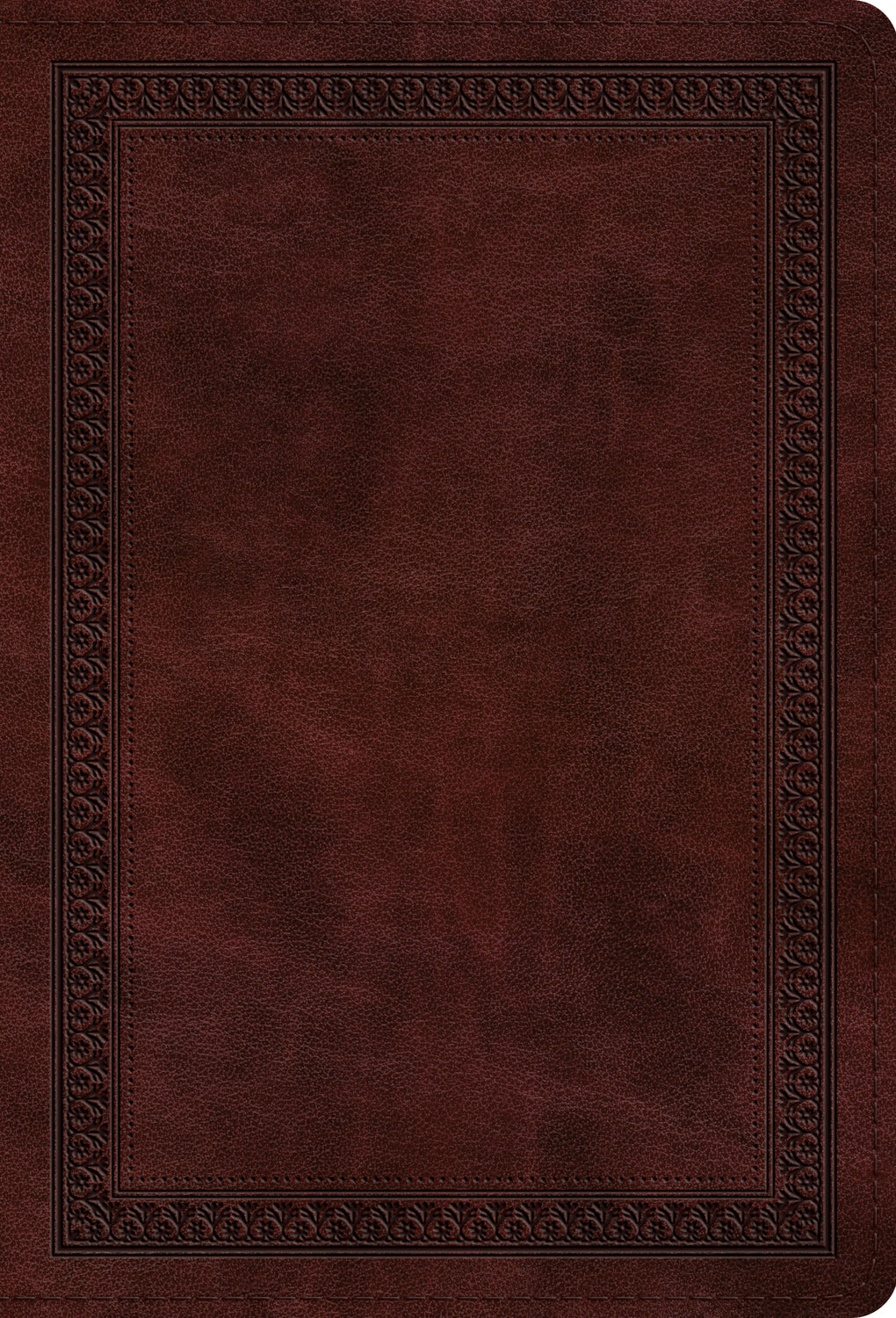 ESV Large Print Compact Bible, Red Letter (Trutone, Mahogany, Border Design) front cover (8252155887816)
