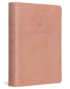 ESV Large Print Compact Bible, Red Letter (Trutone, Blush Rose) cover image (8251951120584)