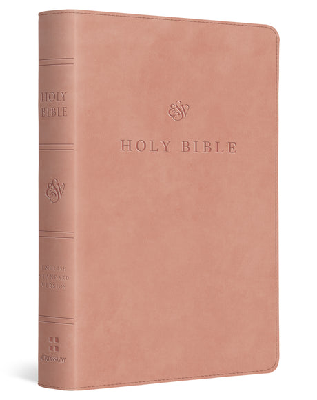 ESV Large Print Compact Bible, Red Letter (Trutone, Blush Rose) cover image (8251951120584)