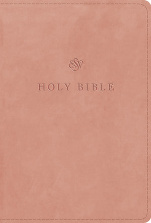 ESV Large Print Compact Bible, Red Letter (Trutone, Blush Rose) front cover (8251951120584)