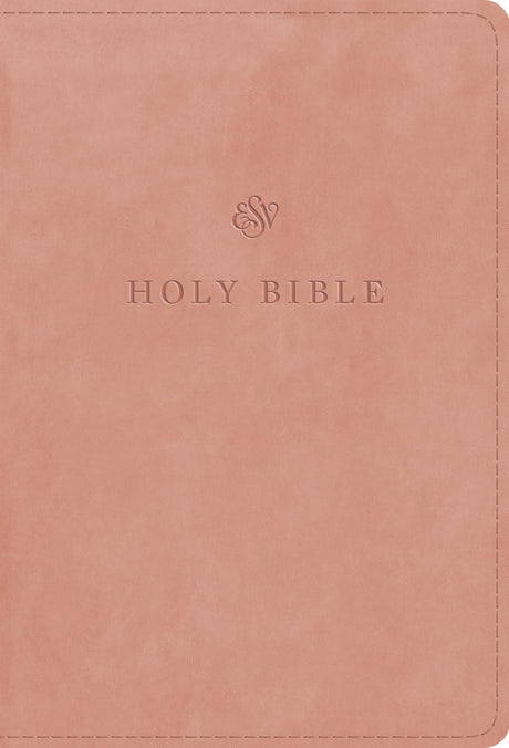 ESV Large Print Compact Bible, Red Letter (Trutone, Blush Rose) front cover (8251951120584)