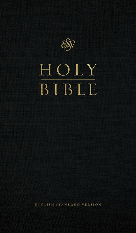 ESV Church Bible, Red Letter (Hardcover, Black) front cover (8252160737480)