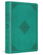 ESV Value Large Print Compact Bible (Trutone, Teal, Ornament Design) cover image (8252156870856)
