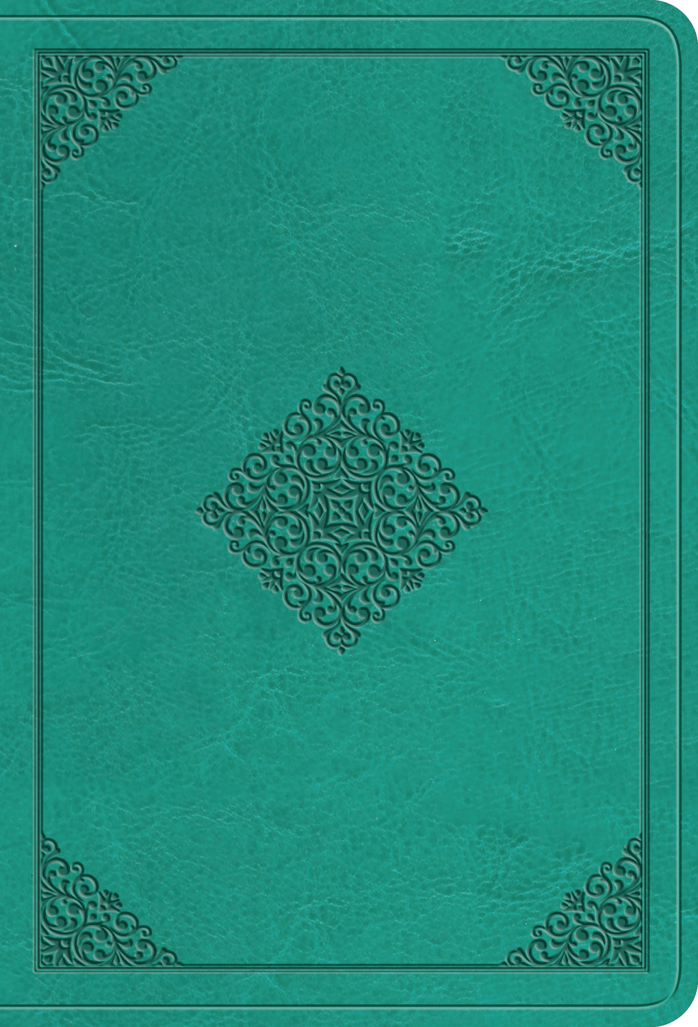 ESV Value Large Print Compact Bible (Trutone, Teal, Ornament Design) front cover (8252156870856)