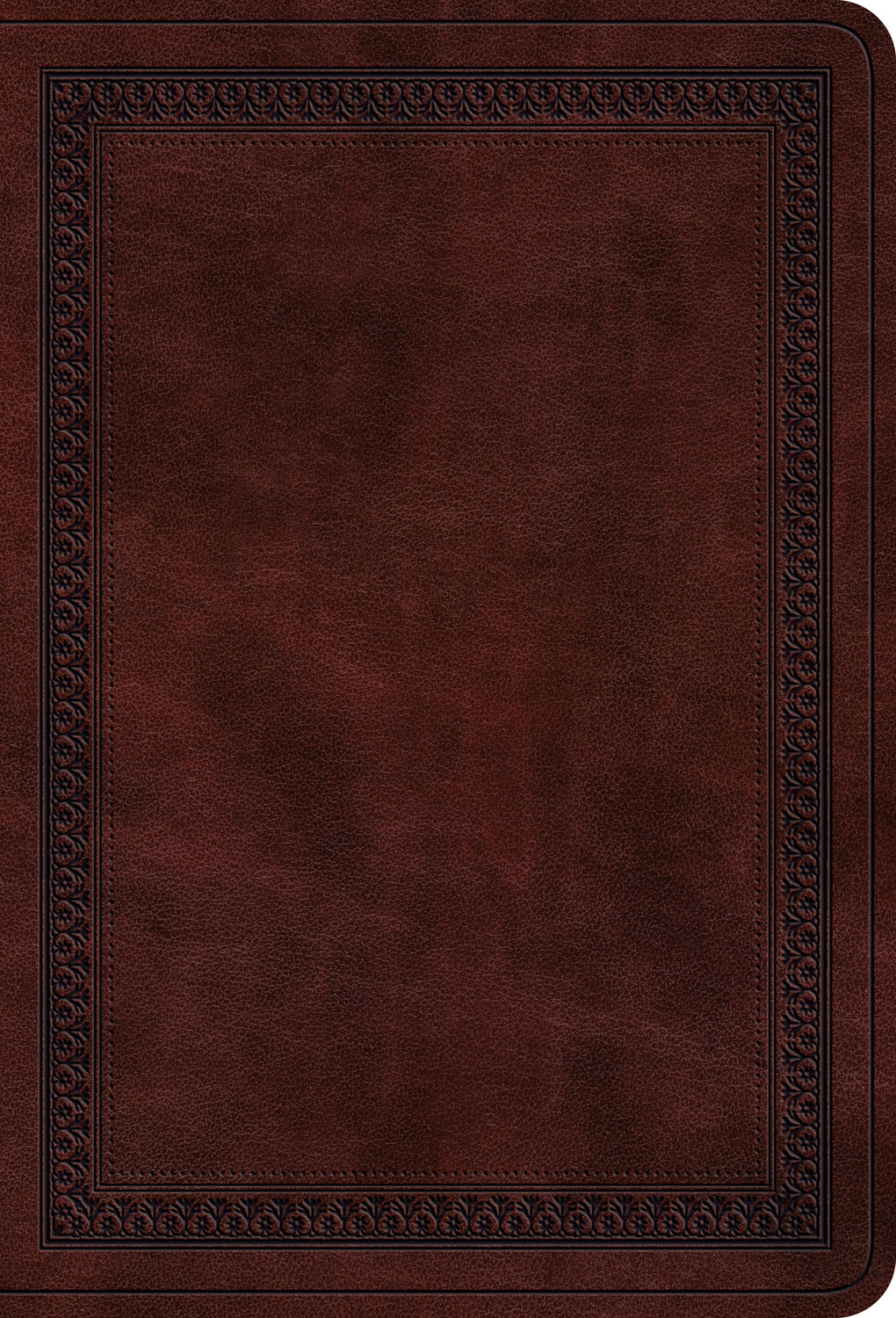 ESV Value Large Print Compact Bible (Trutone, Mahogany, Border Design) front cover (8252154511560)