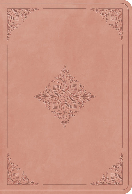 ESV Value Large Print Compact Bible (Trutone, Blush Rose, Fleur-De-Lis Design) front cover (8251965636808)