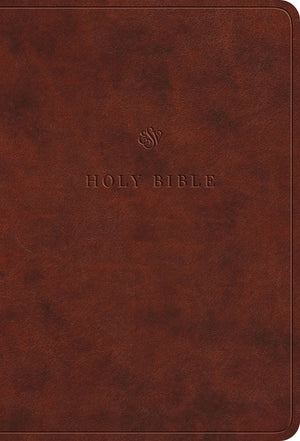 ESV Value Large Print Compact Bible (Trutone, Chestnut) front cover (8252135440584)