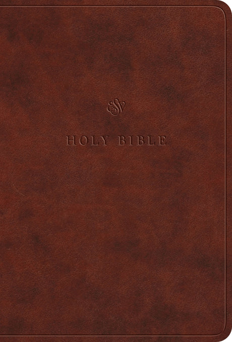 ESV Value Large Print Compact Bible (Trutone, Chestnut) front cover (8252135440584)