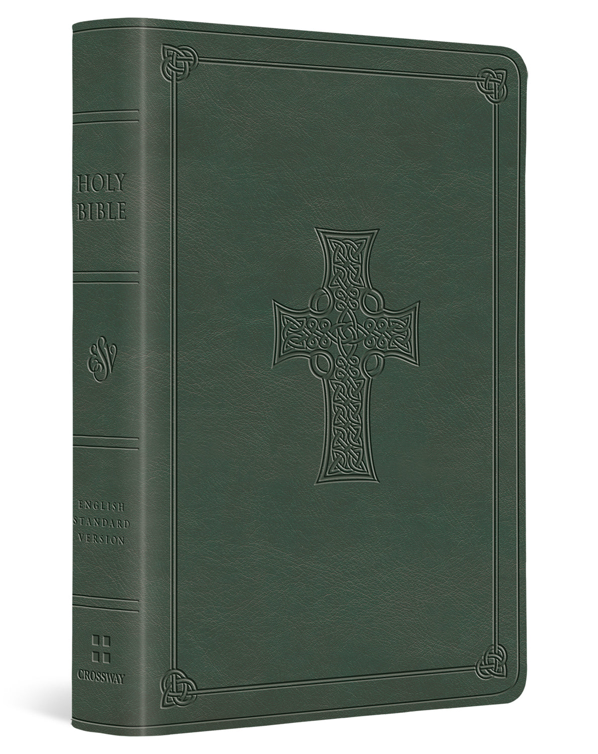 ESV Value Large Print Compact Bible (Trutone, Quiet Forest, Celtic Cross Design) cover image (8252159197384)